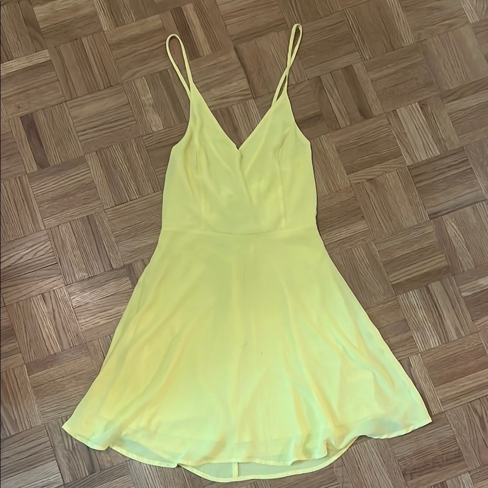 Lush Sunny Yellow Mini Dress